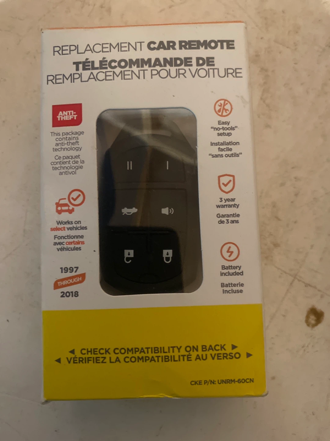 Replacement Car Remote