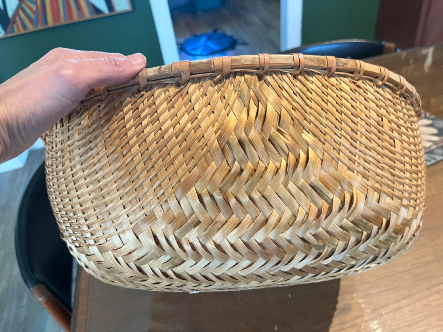 Vintage large basket - photo 3