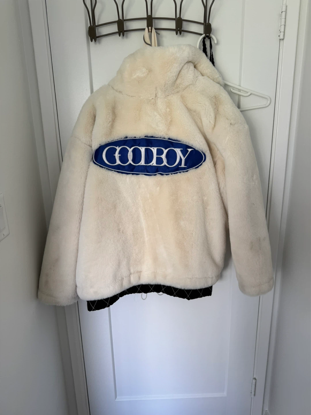 Goodboy Faux Fur Jacket Cream
