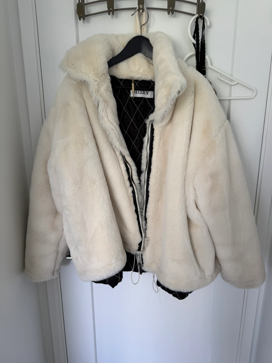Goodboy Faux Fur Jacket Cream - photo 2