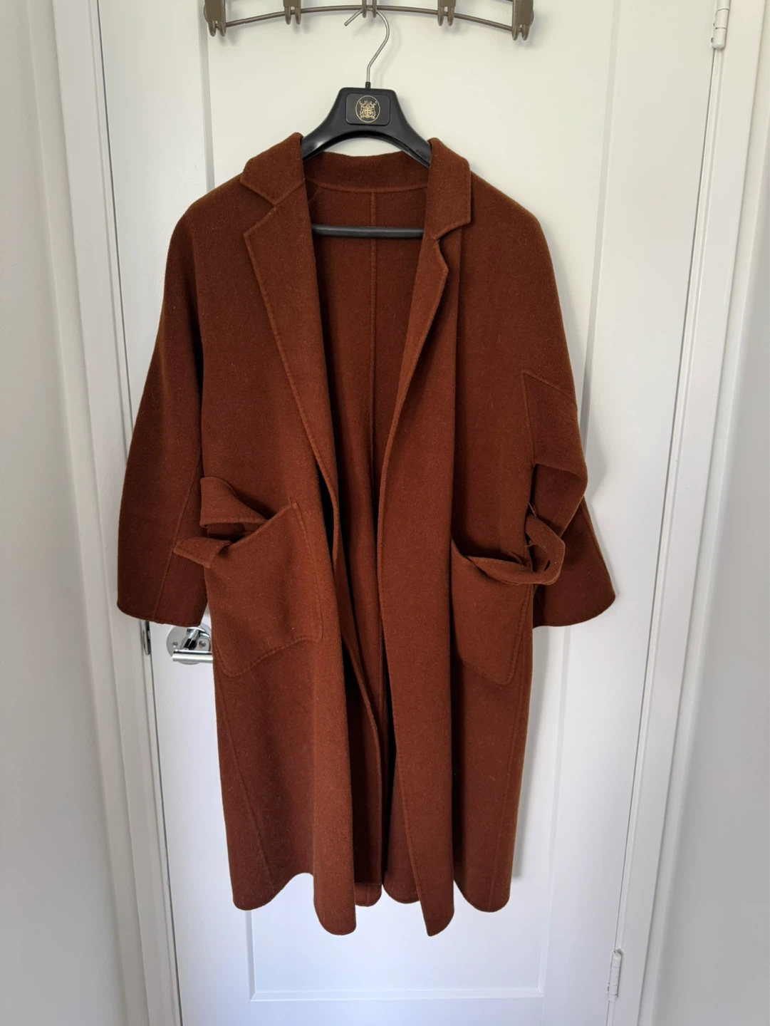 Brown Wool Blend Belted Coat - photo 2