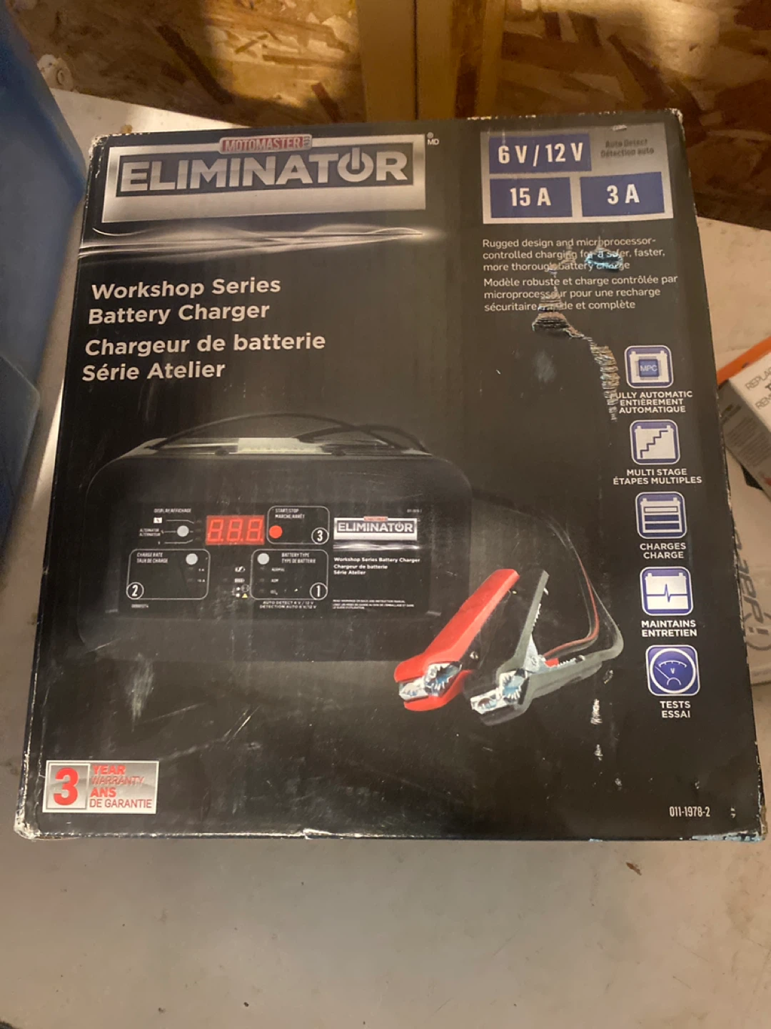 Motomaster Eliminator Workshop Series Battery Charger