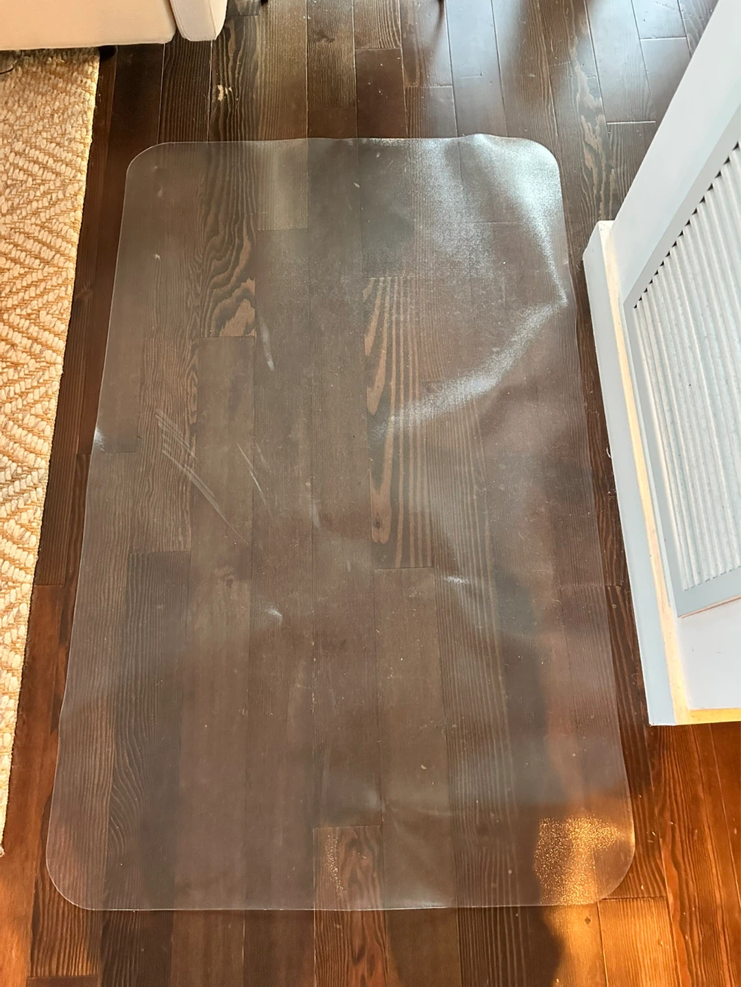 FREE Clear Office Chair Mat for Hardwood Floors
