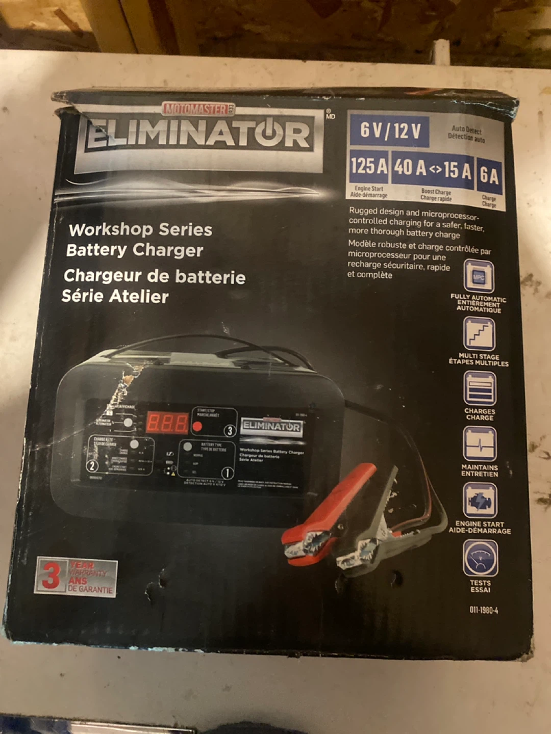 Motomaster Eliminator Workshop Series Battery Charger