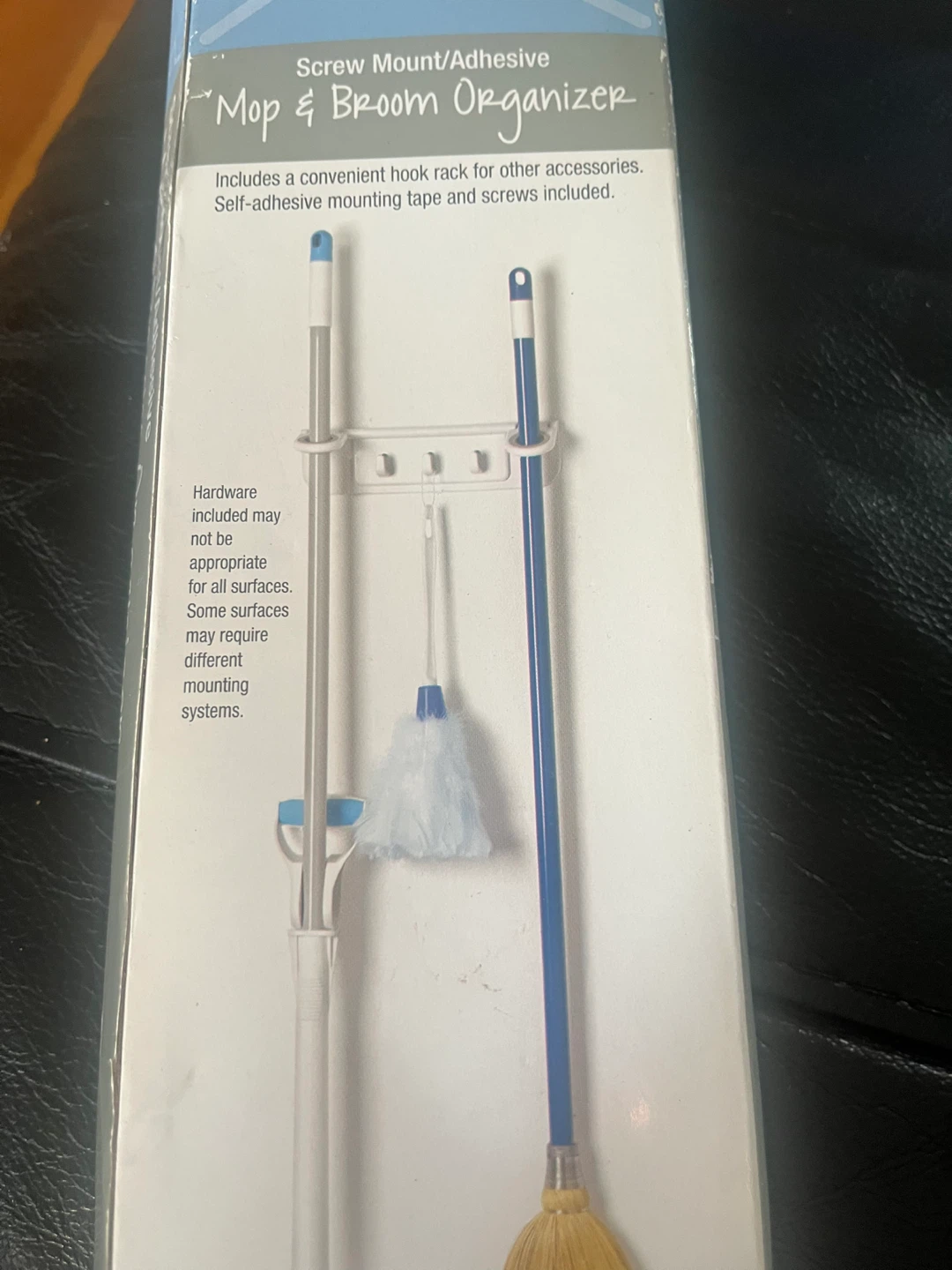 Mop & Broom Organizer - Screw Mount/Adhesive