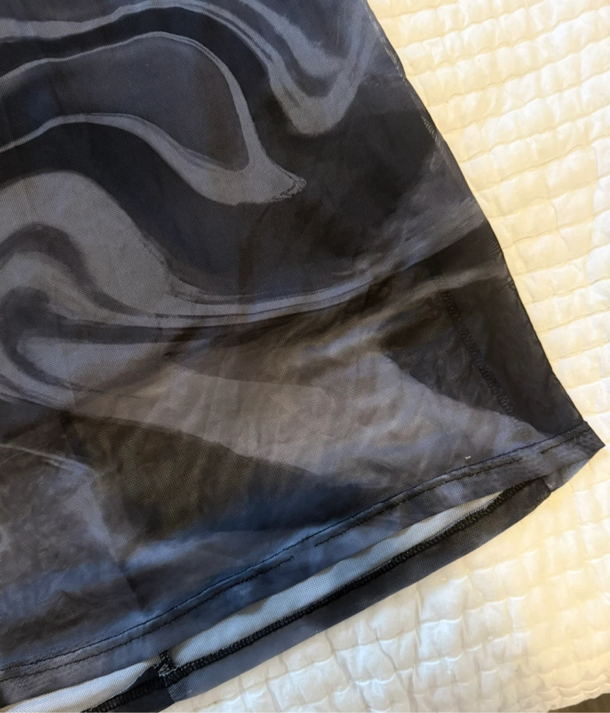 Mesh Swirl Maxi Skirt - photo 4