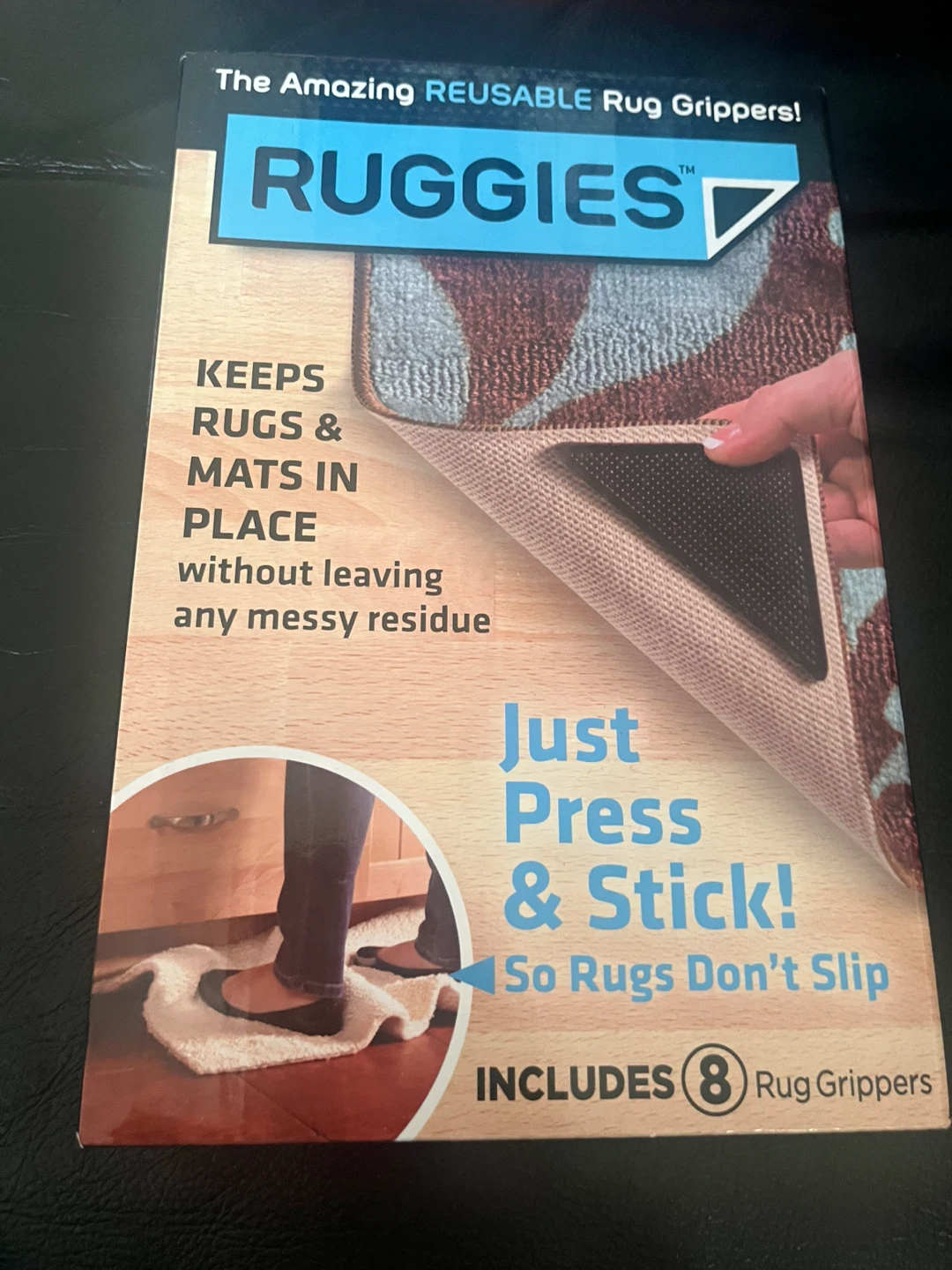 Ruggies Reusable Rug Grippers - 4 pk