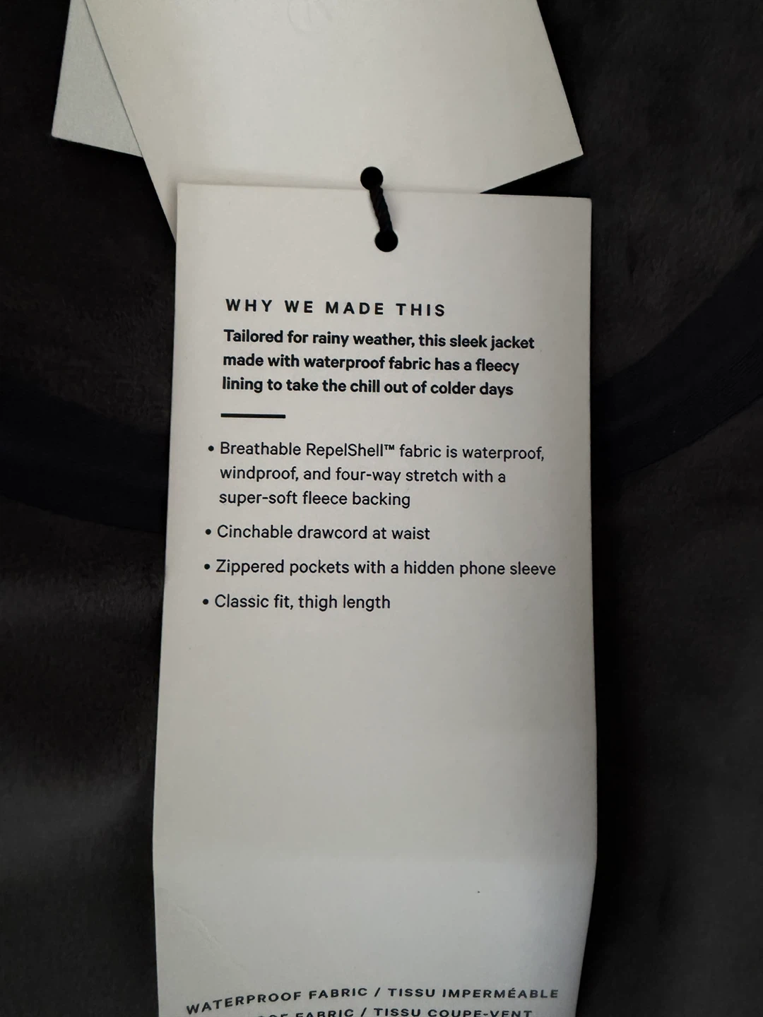 Lululemon RepelShell Rain Jacket Size 6 - photo 4