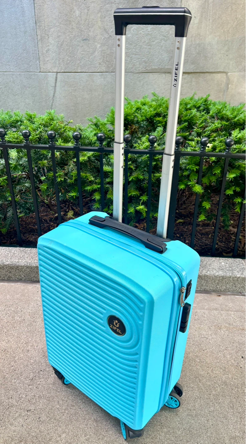 Zifel Blue Hardshell Spinner Carry-on Suitcase - photo 3