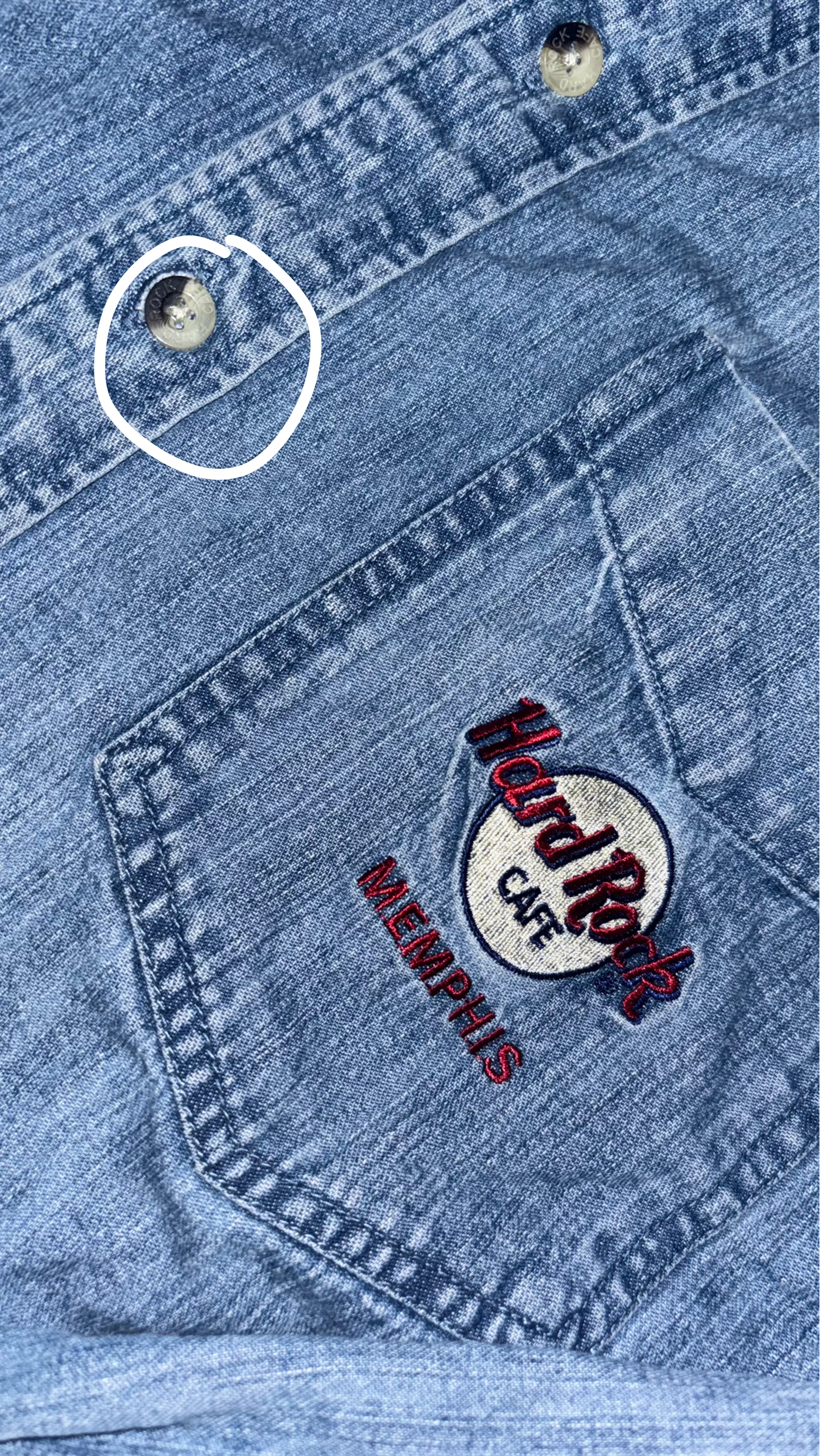 Hard Rock Cafe Memphis Denim Shirt - photo 2