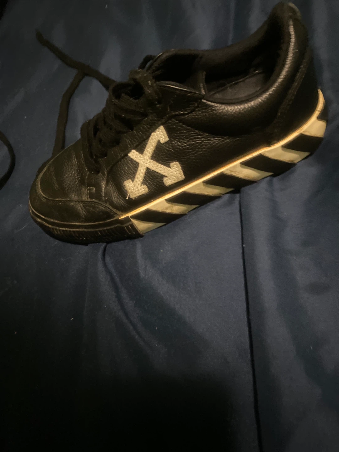 OFF-WHITE c/o Virgil Abloh black Low Top Sneakers W omen’s 6.5–7 - photo 4