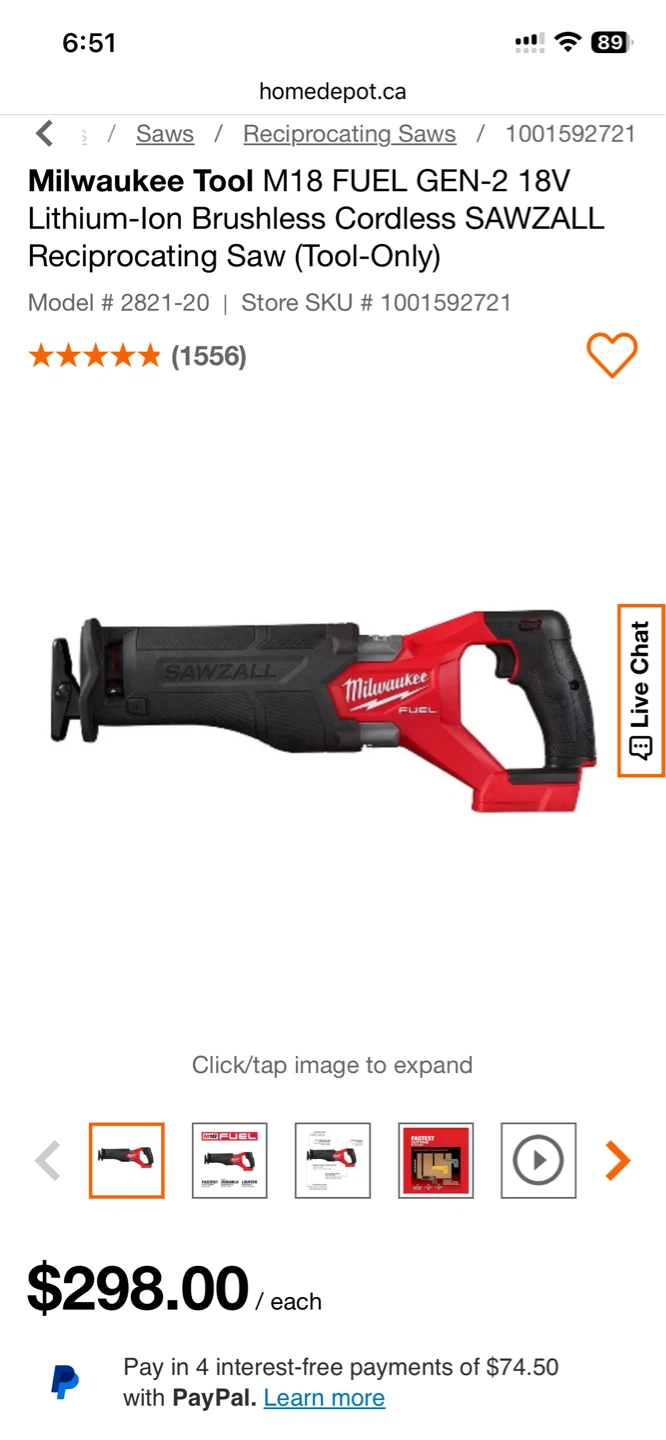 Milwaukee M18 FUEL Sawzall Reciprocating Saw (Tool-Only) - photo 2