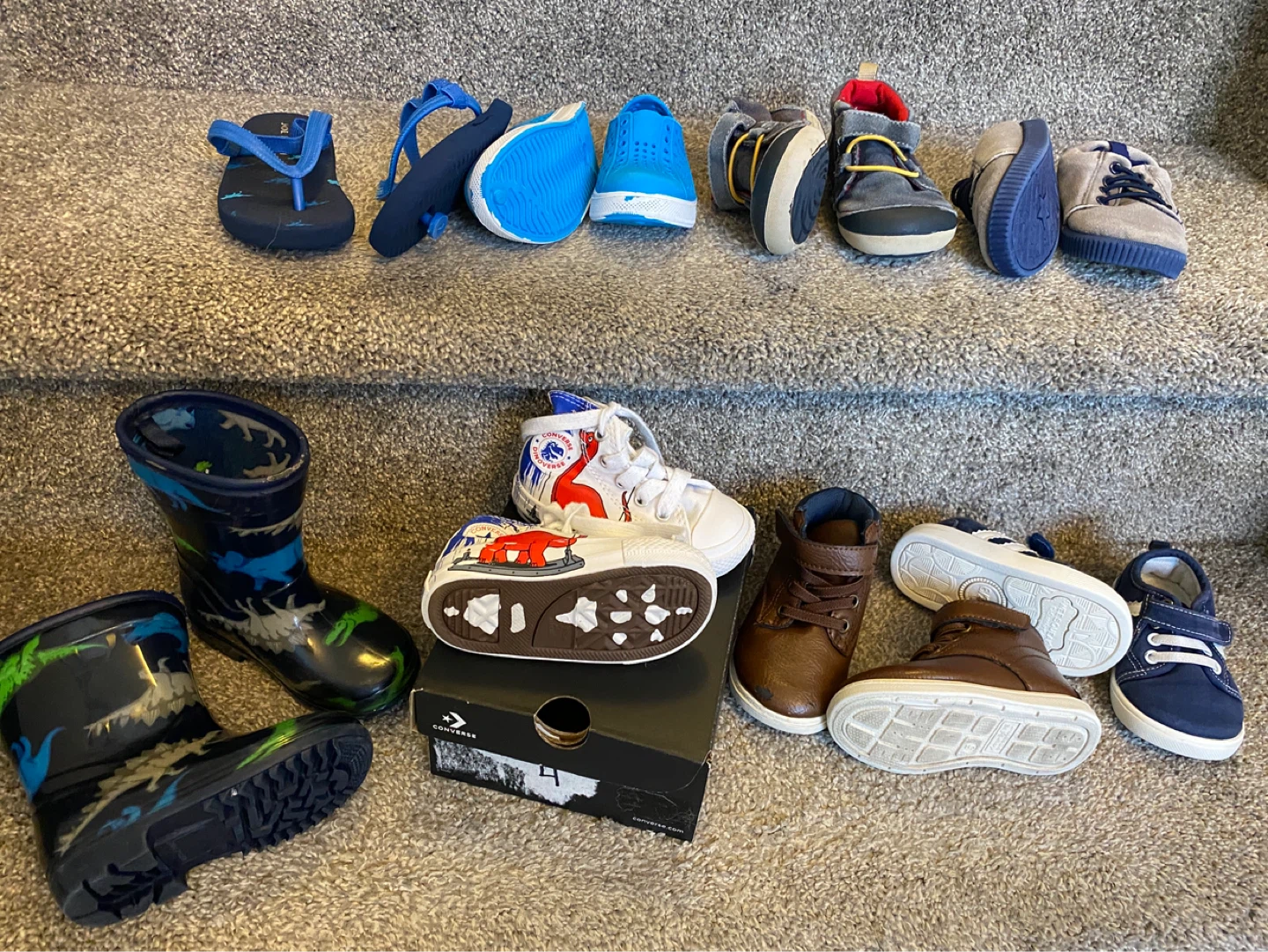 Kids' Shoes Bundle T4/T5 - Converse, Stride Rite & More - photo 2