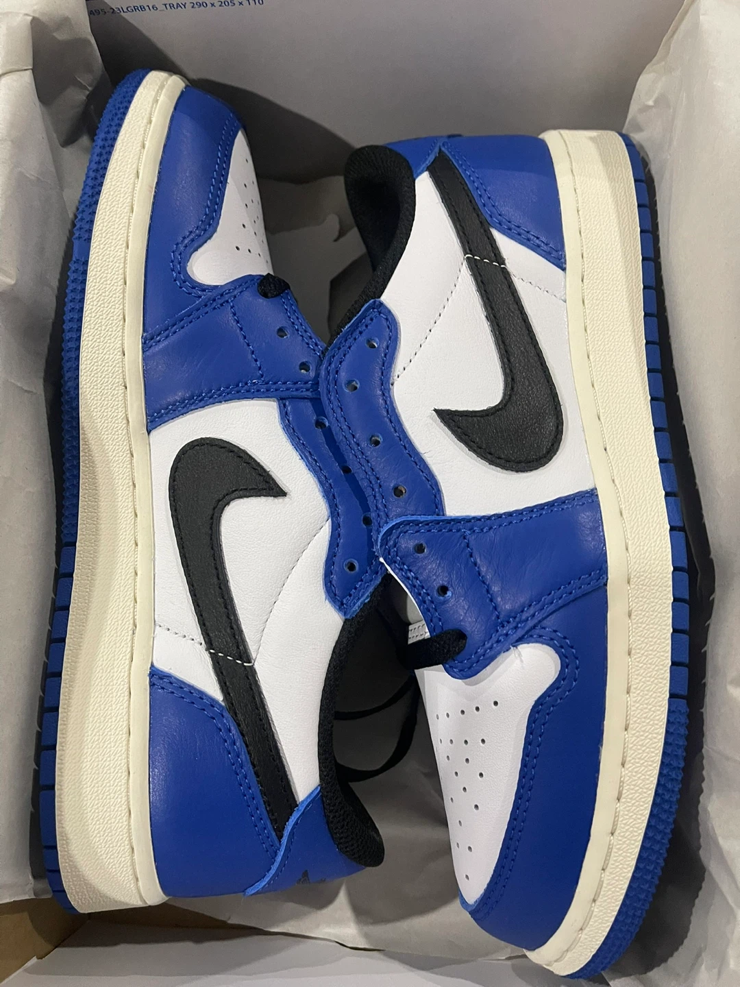Nike Air Jordan 1 Low SE Royal Blue. Size 7Y