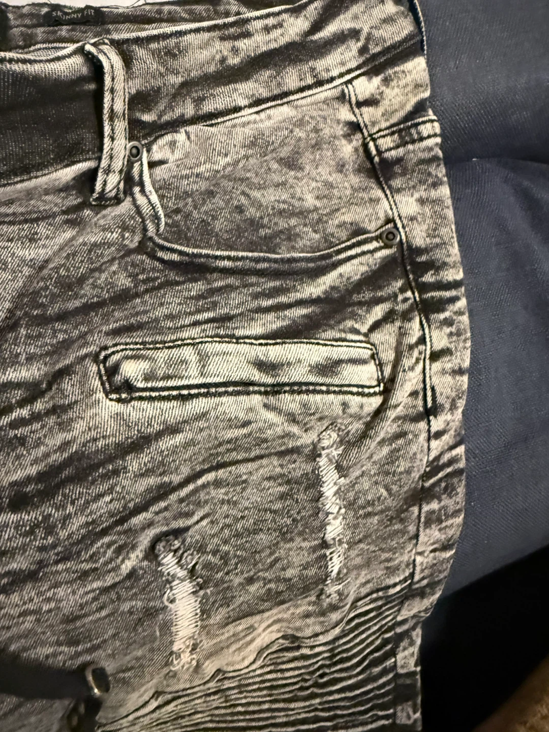 Waimea Men's Distressed Wash Denim Shorts Size 40 - photo 2