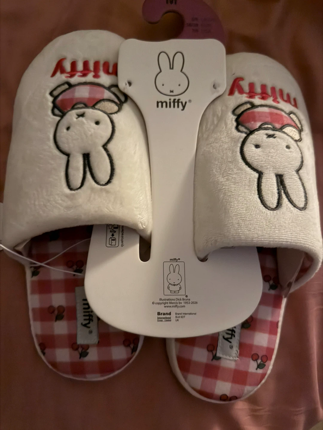 Miffy Slippers Size 7/8 USA
