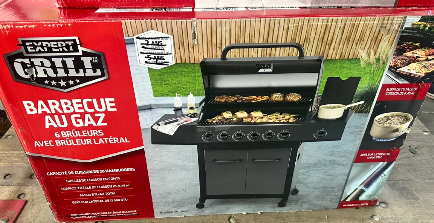 Brandnew 6-Burner Gas BBQ Grill with Side Burner, Graphite - photo 3