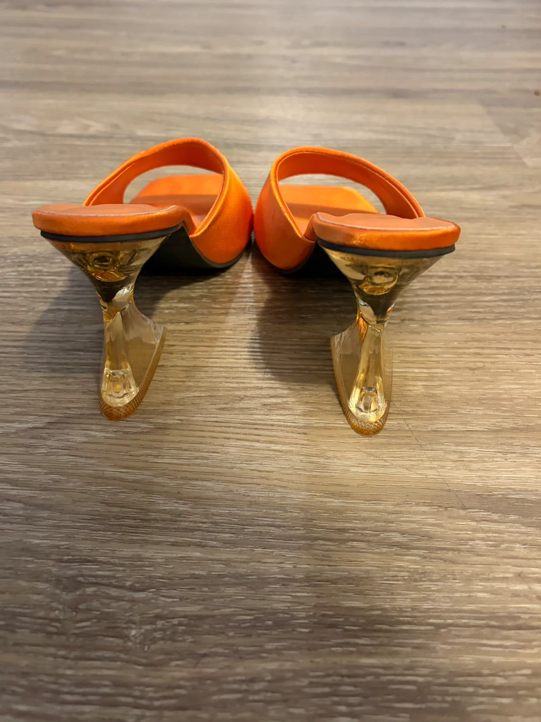 Orange kitten heels - photo 3