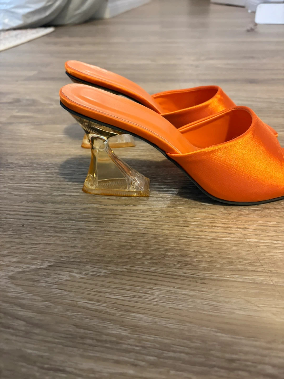 Orange kitten heels - photo 2