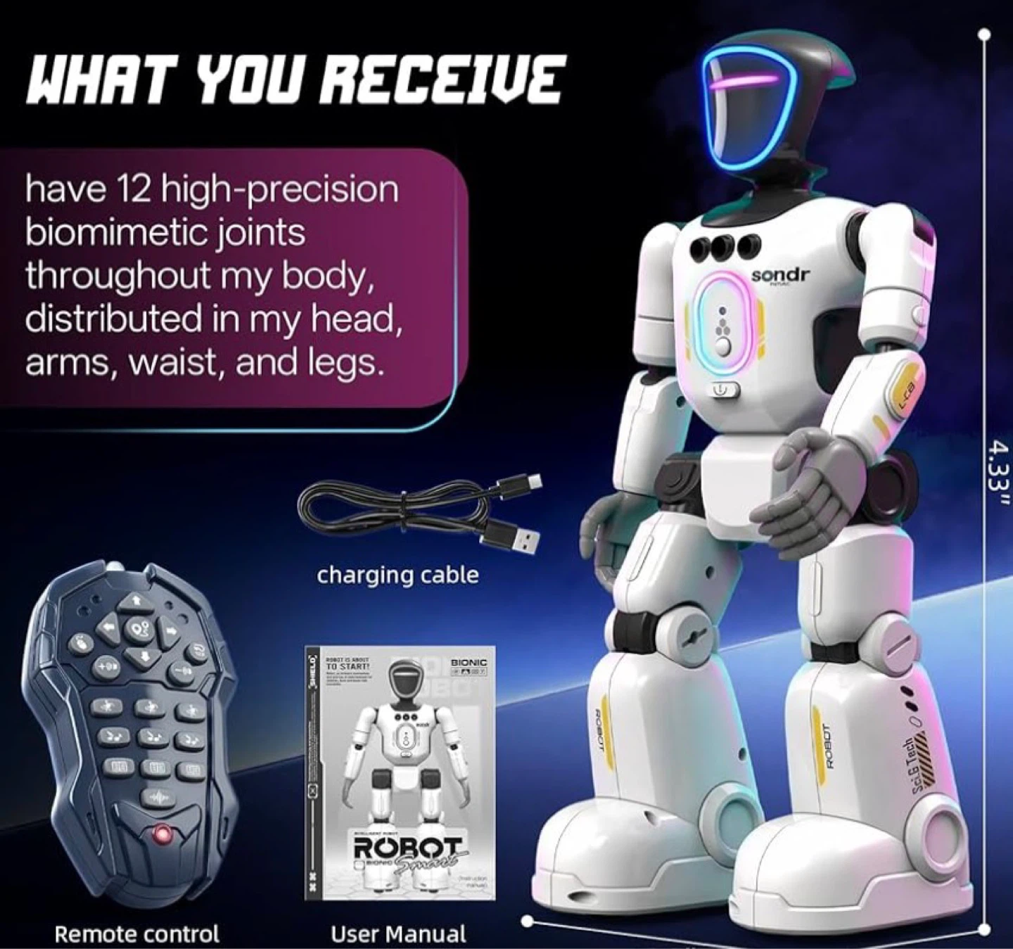 Sondr Remote Control Robot with Air Gesture Sensing