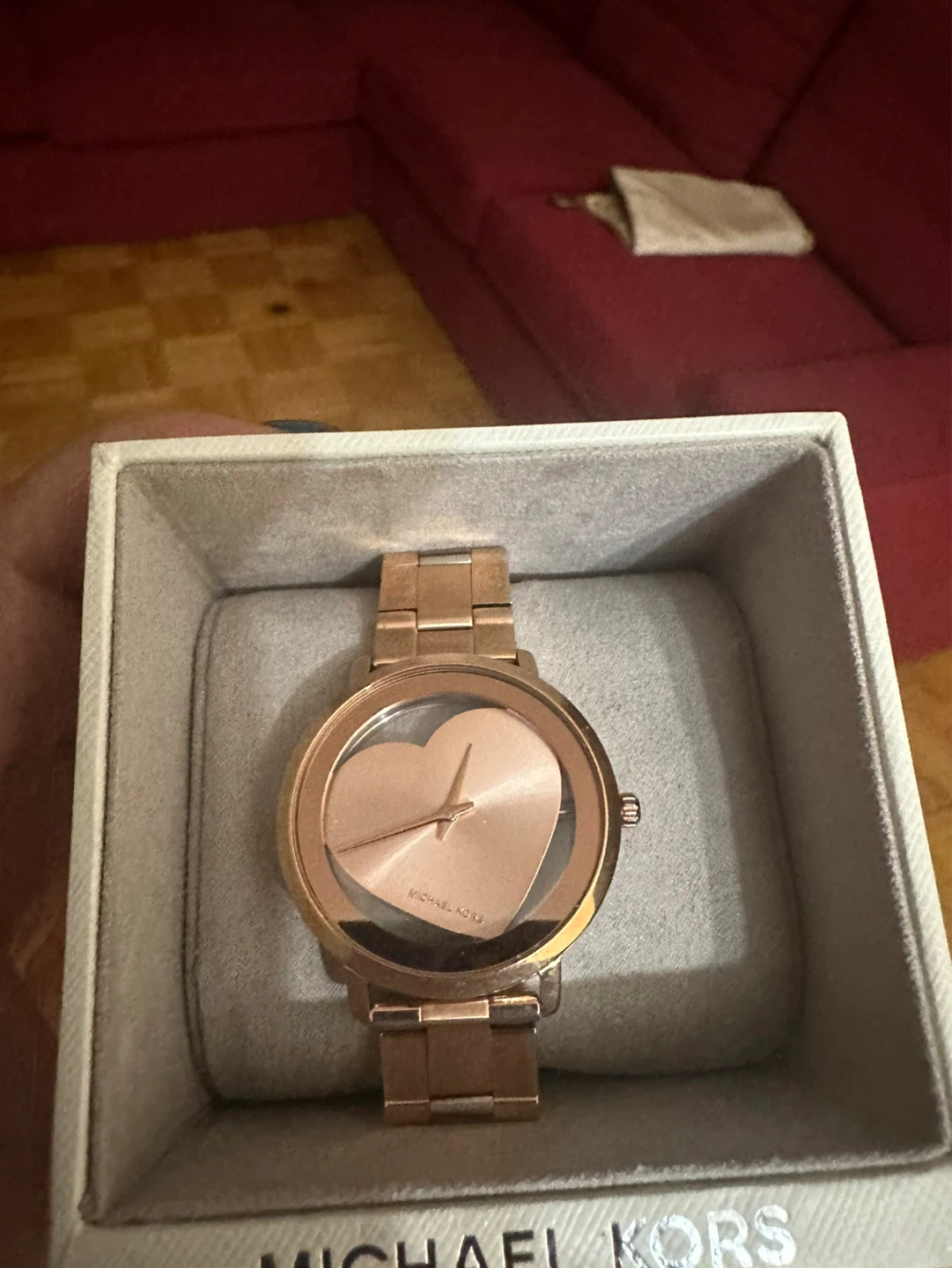Michael Kors Rose Gold Heart Watch