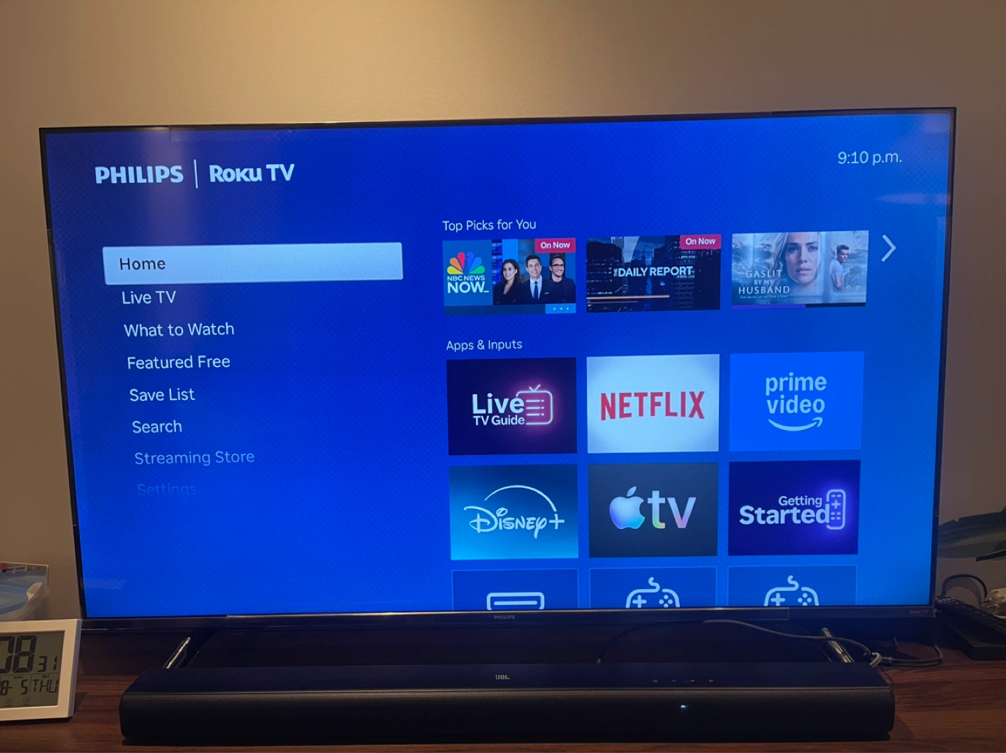 Philips Roku TV 55” with box