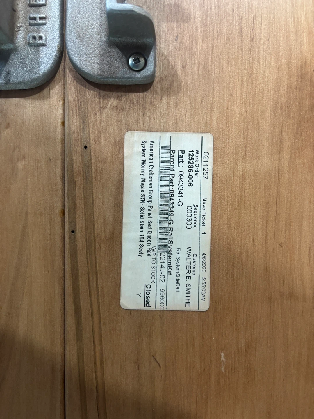American Calflim Group Queen Panel Bed Headboard - photo 3