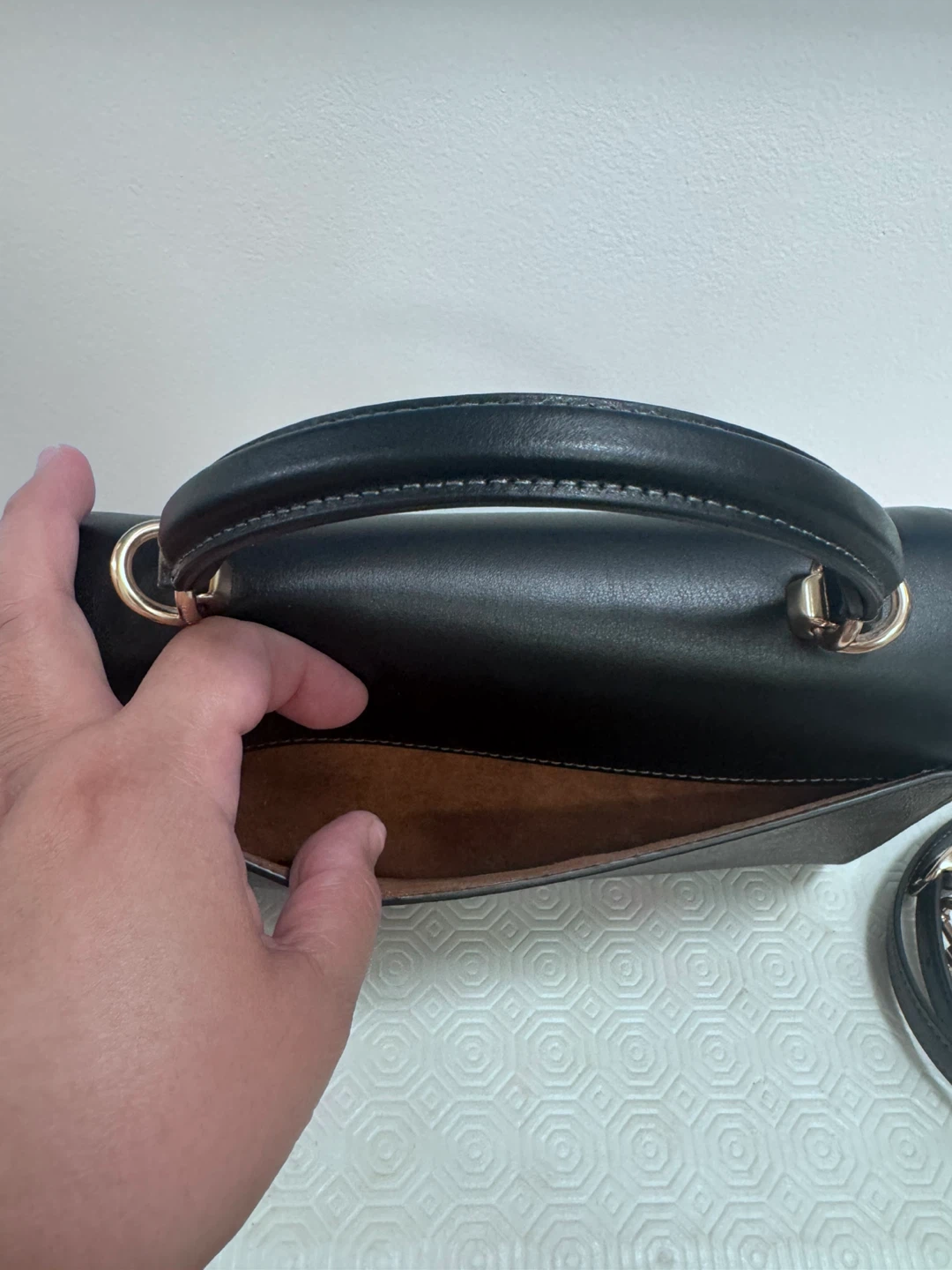 Coach Leather and Signature Canvas Handbag - photo 4