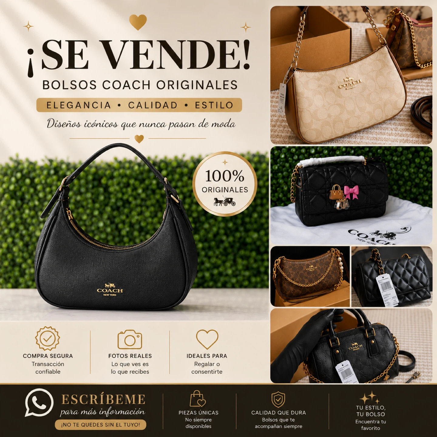 👜 Original New Coach Bags with Labels