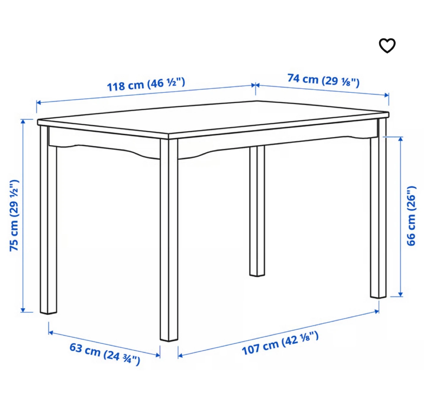 IKEA HÄGERNÄS Pine Dining Table - photo 5