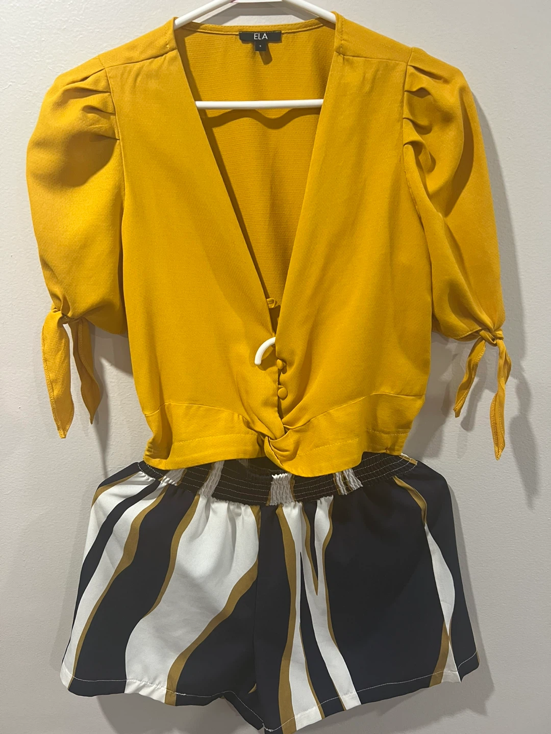 Set crop top and short -size S- $5