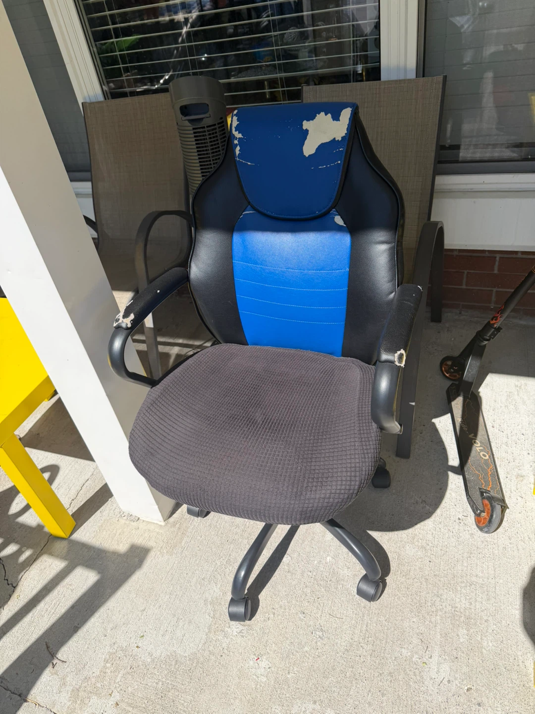 Blue and Black Gaming Chair