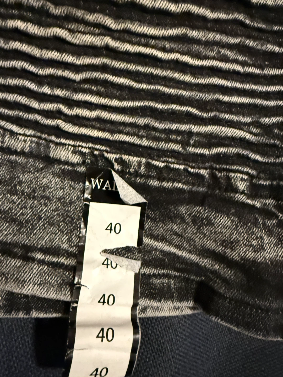 Waimea Men's Distressed Wash Denim Shorts Size 40