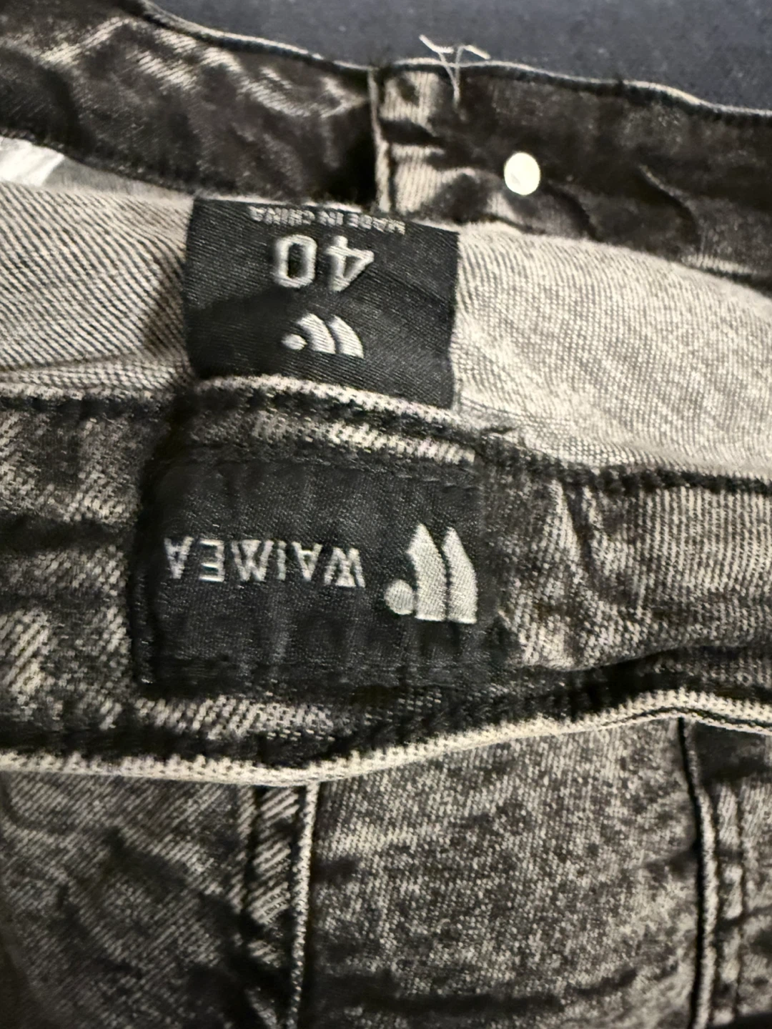 Waimea Men's Distressed Wash Denim Shorts Size 40 - photo 4