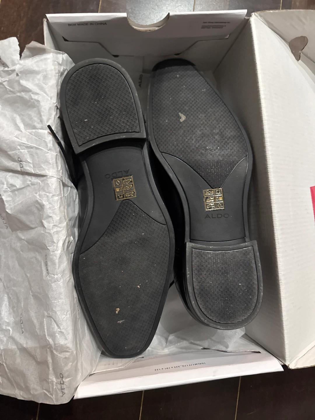 ALDO Bongerd Black Leather Dress Shoes - Size 8 - photo 4