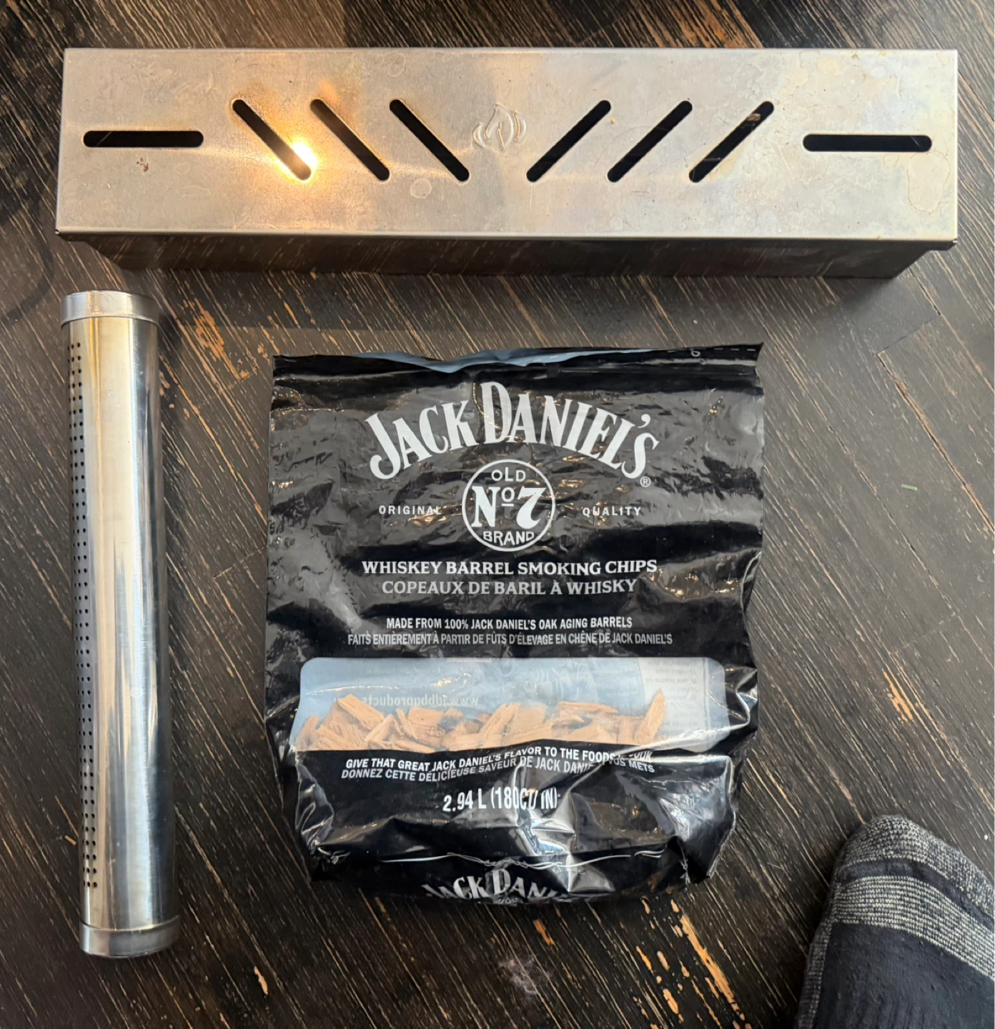 BBQ Grill Basket Set with Jack Daniel's Smoking Chips - photo 3