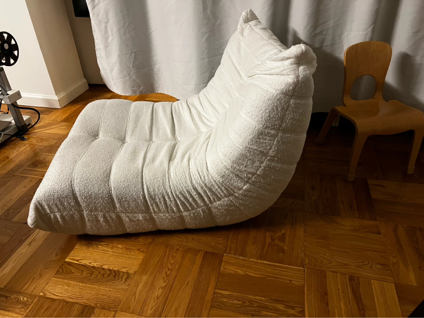 White Togo Single Lazy Couch - photo 3