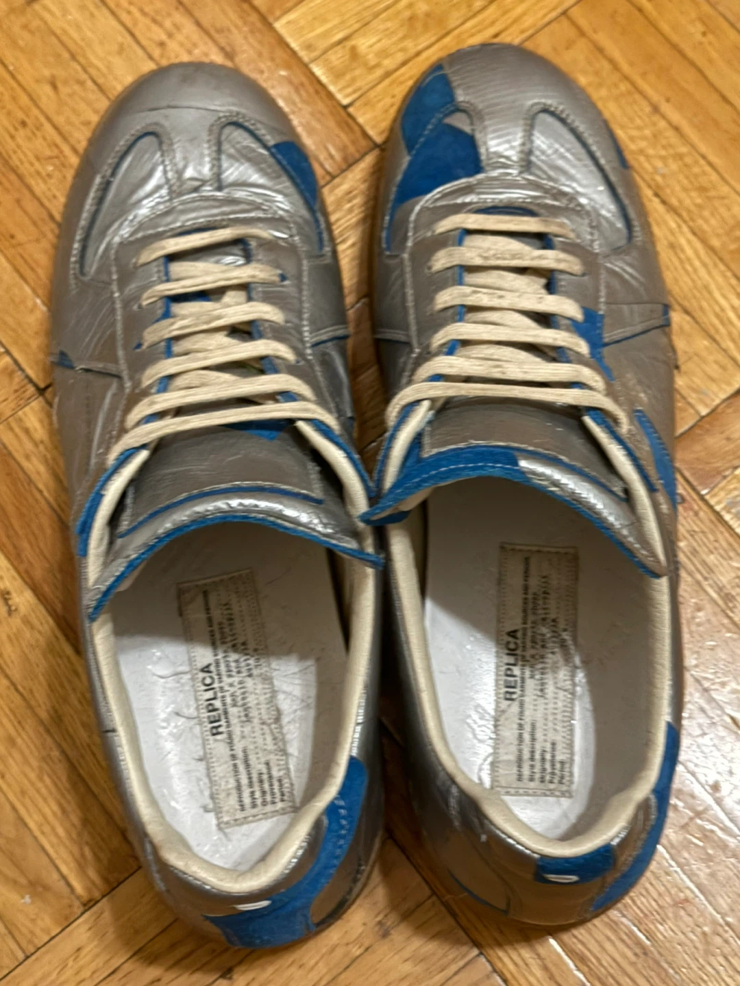 Maison Margiela Replica Sneakers - Silver/Blue - photo 4