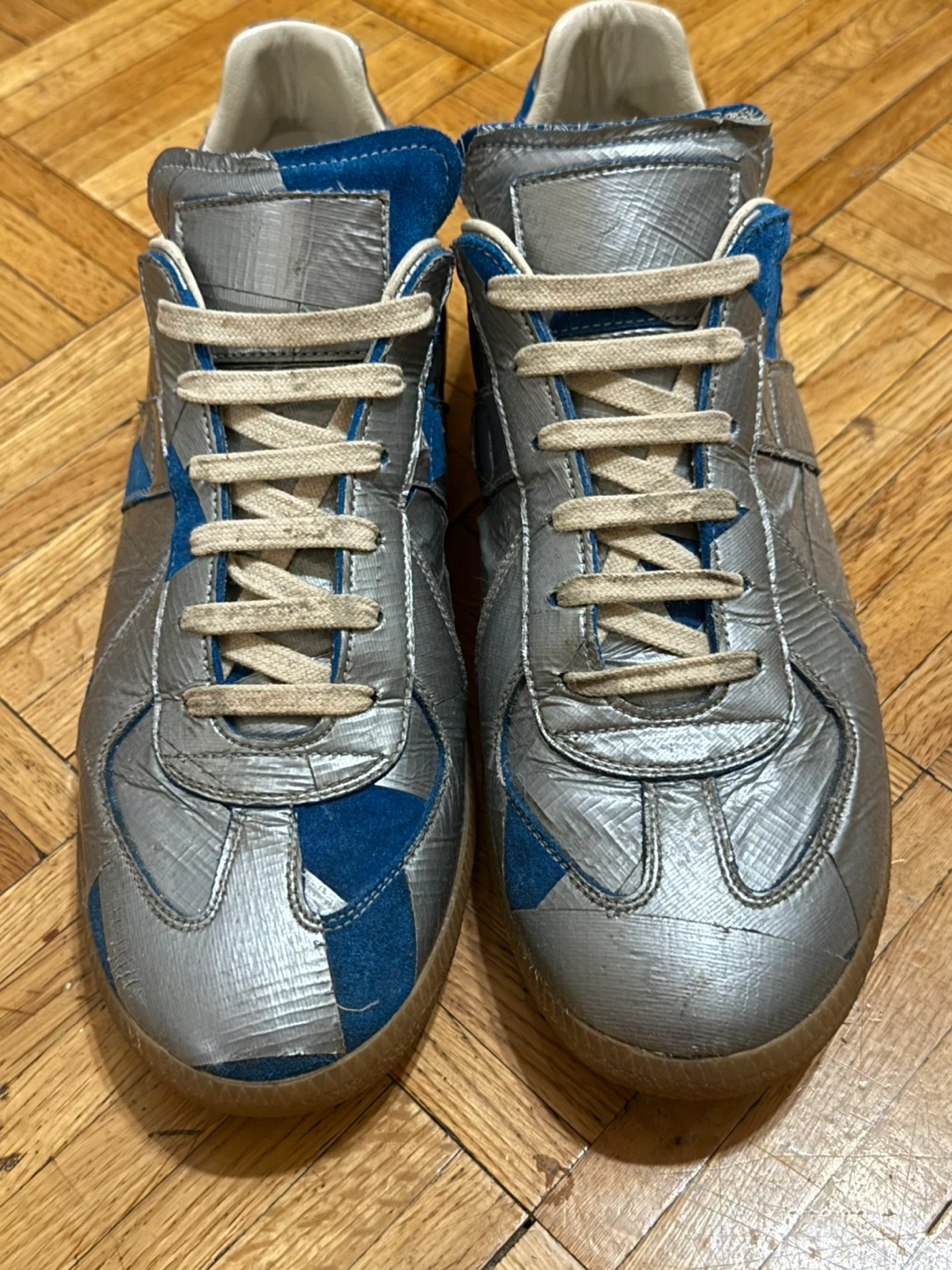Maison Margiela Replica Sneakers - Silver/Blue