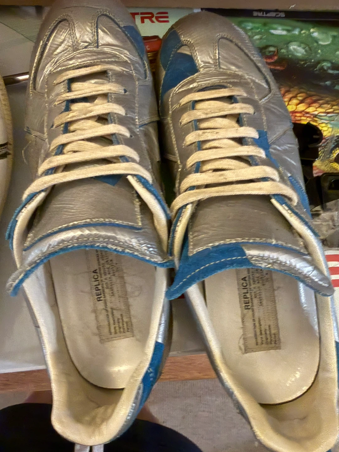 Maison Margiela Replica Sneakers - Silver/Blue - photo 5