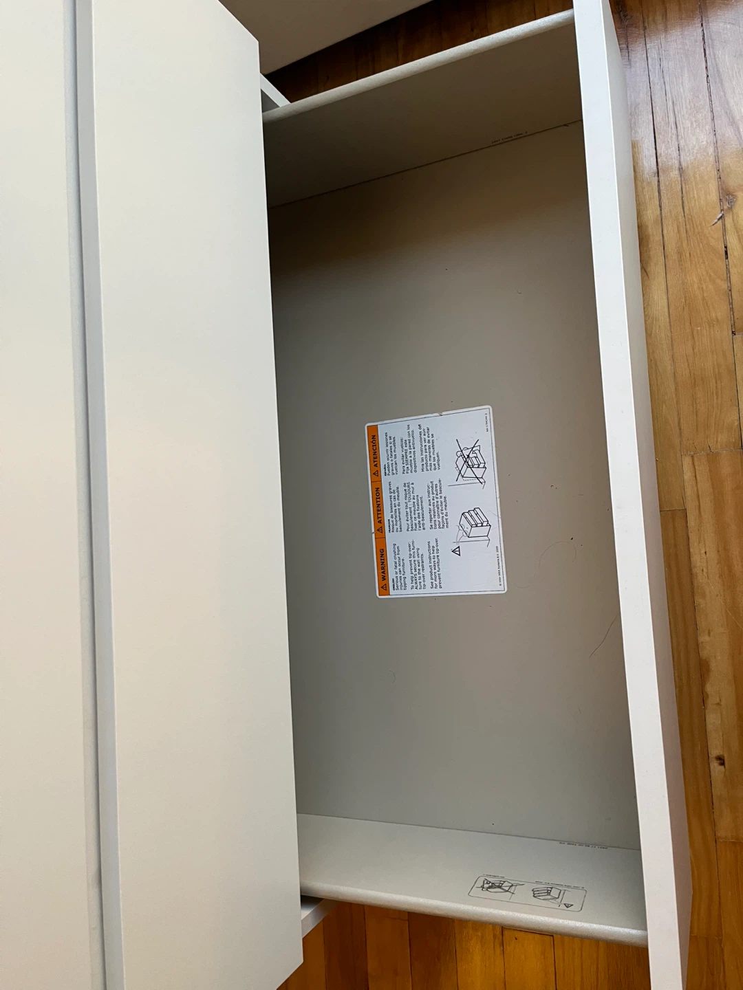IKEA White 3-Drawer Dresser - photo 5