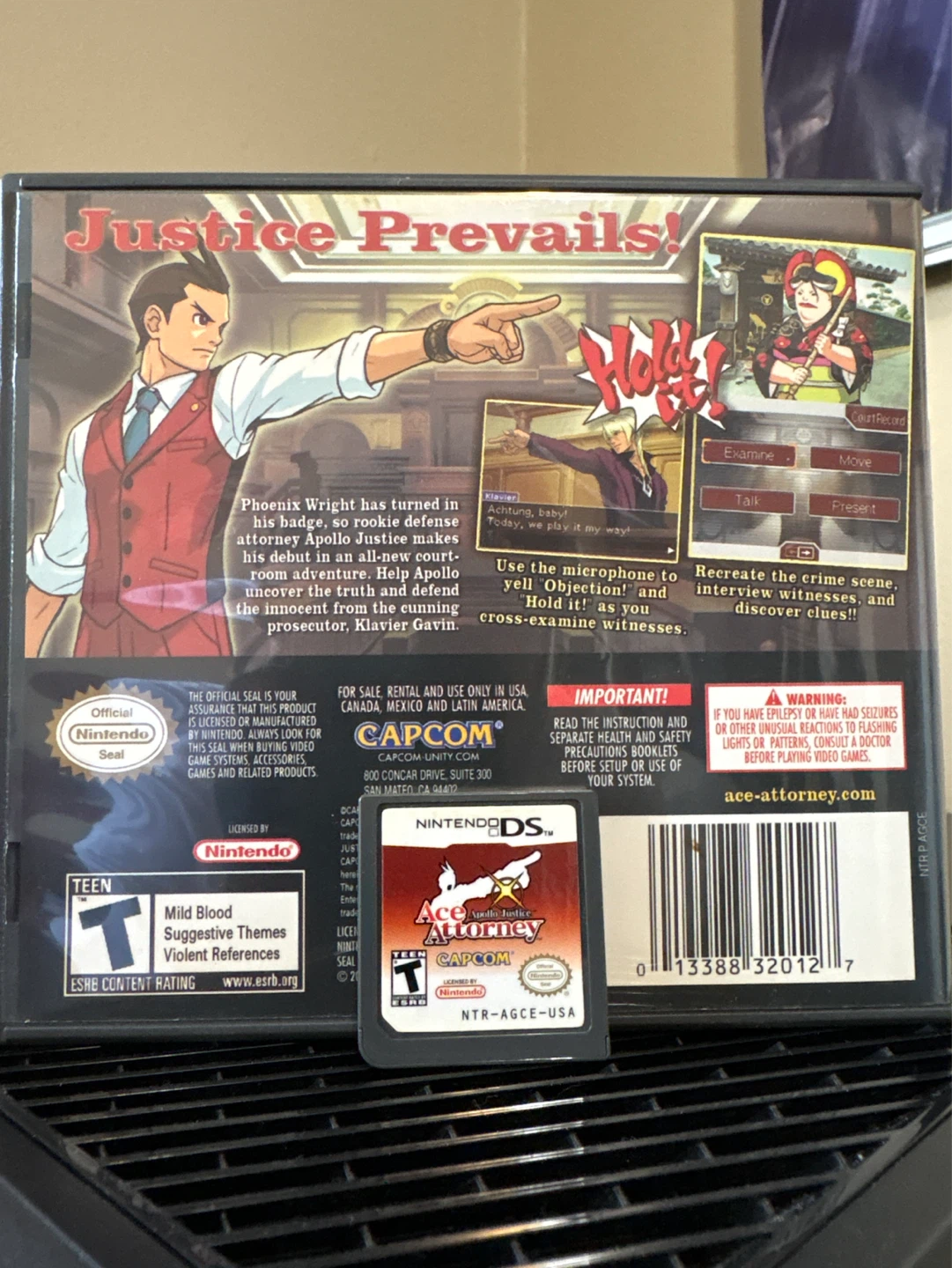 Ace Attorney Apollo Justice Nintendo DS Game - photo 3
