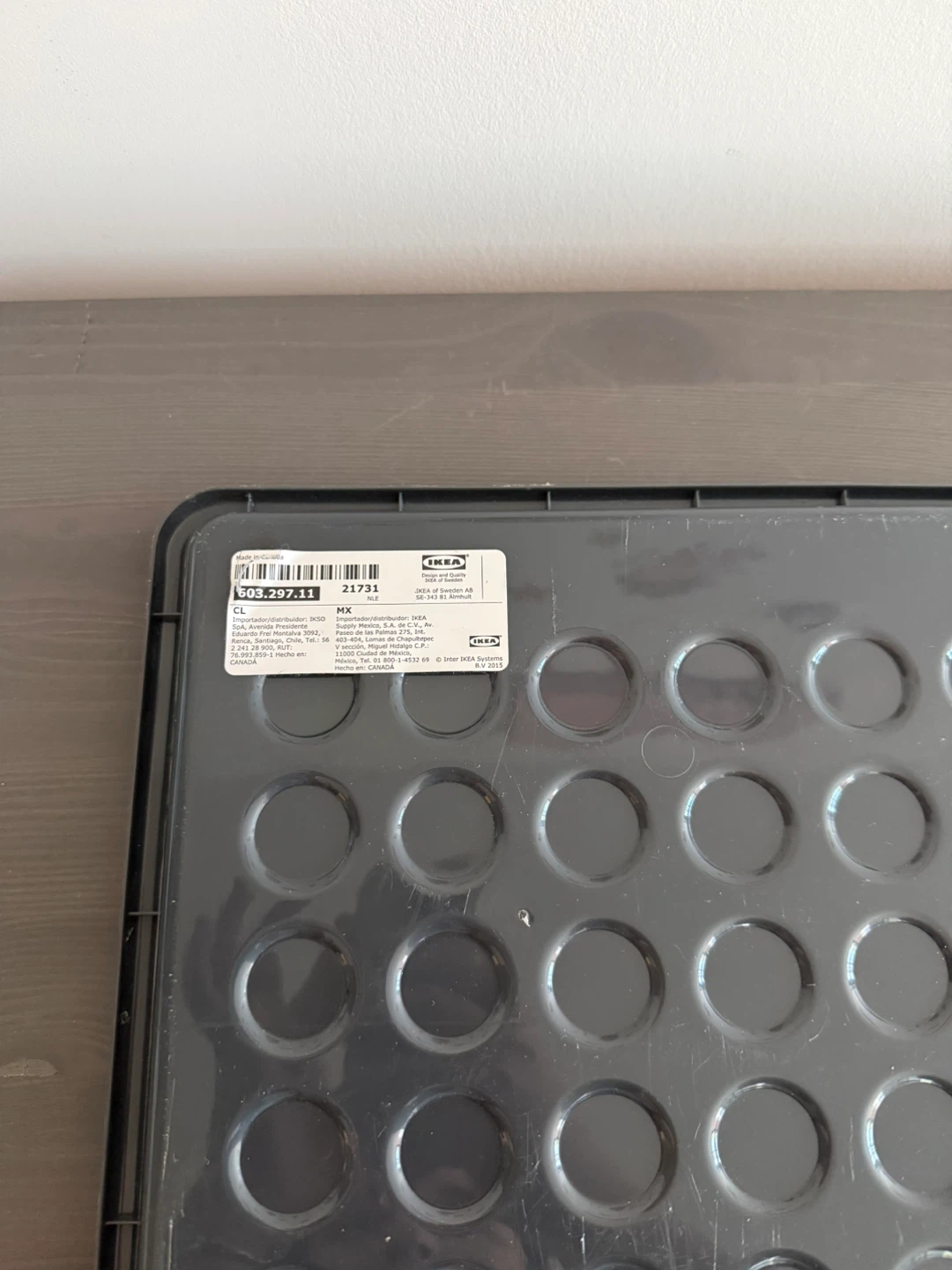 IKEA Grey Rubber Tray 3 ps - photo 2