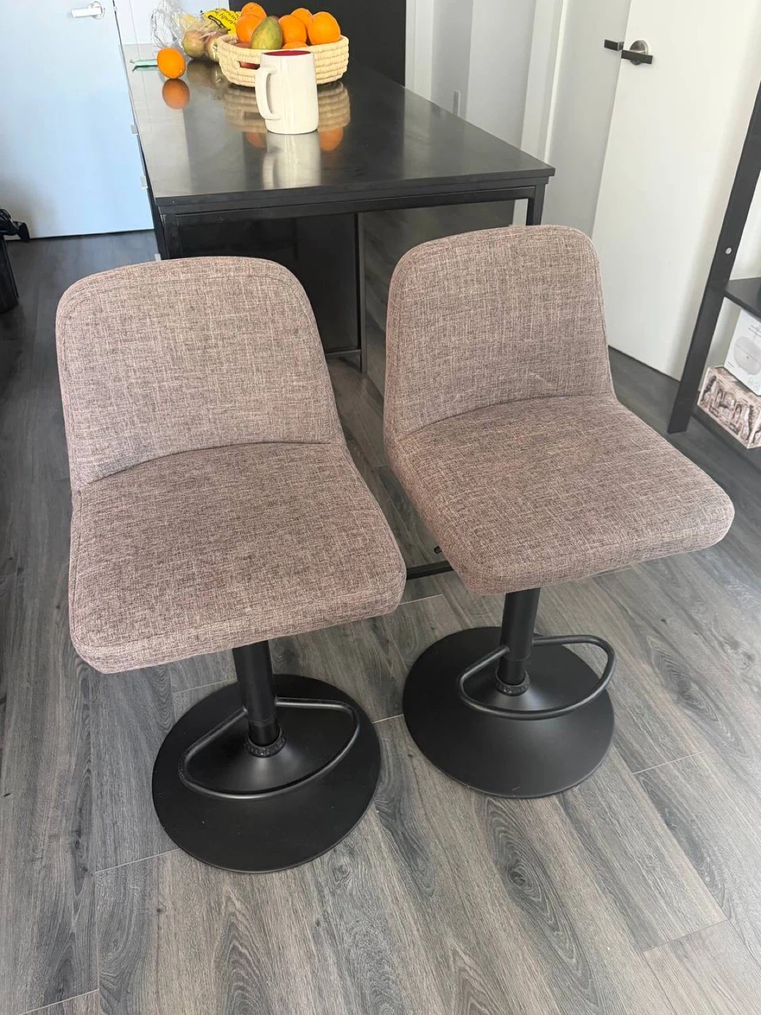 Set of 2 Adjustable Swivel Bar Stools - photo 3