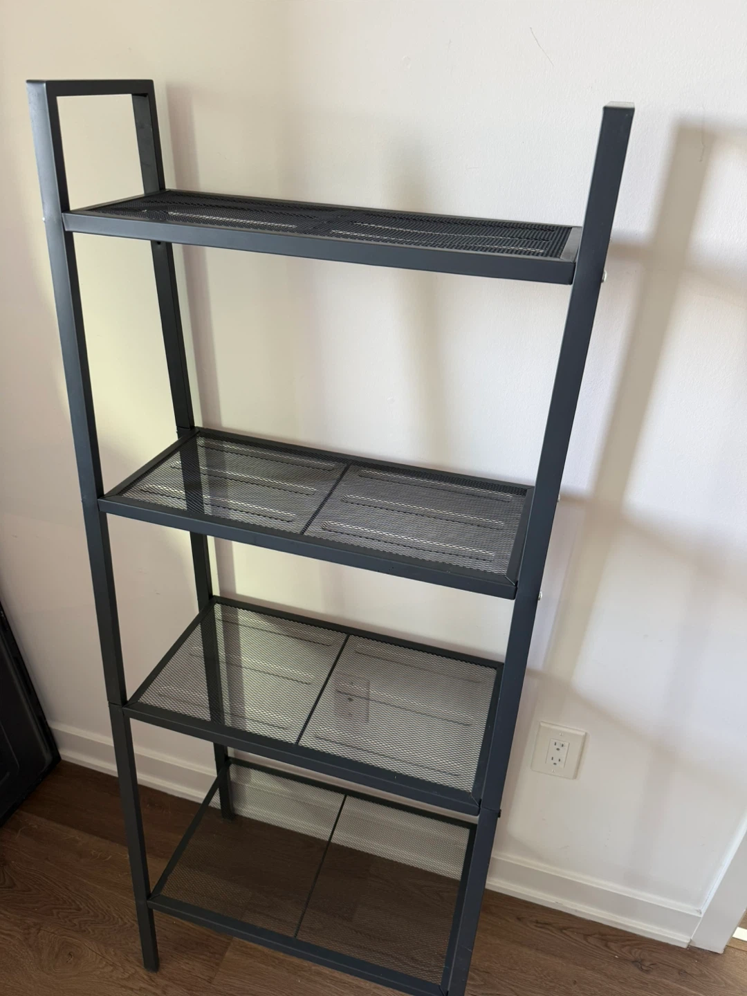 IKEA Dark Grey 4-Tier Ladder Shelf - photo 2