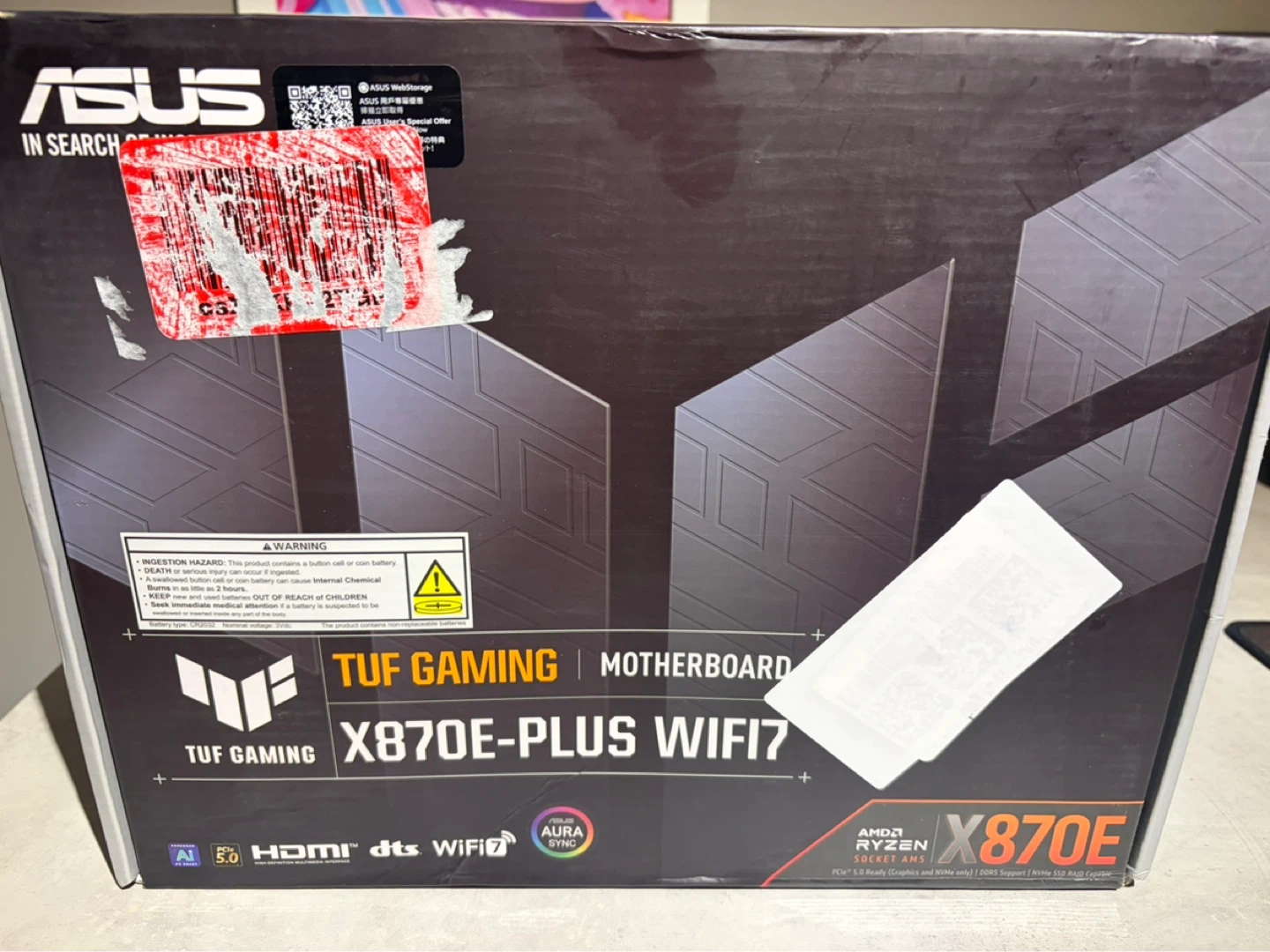 Asus X870E Plus Wifi7 Motherboard ( Sealed )