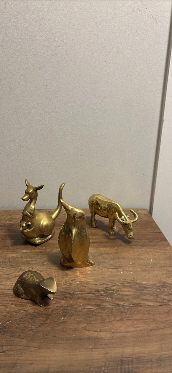 Collection of Brass Animal Figurines - photo 3