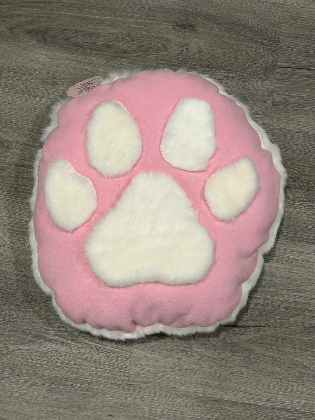 Paw Print Plush Cushion Pillow - photo 3