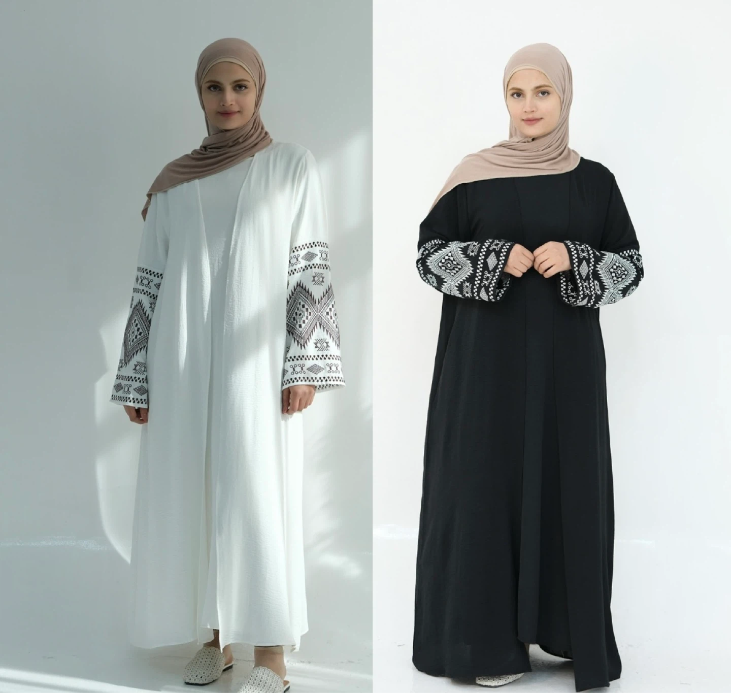 Embroidered Abaya Dress