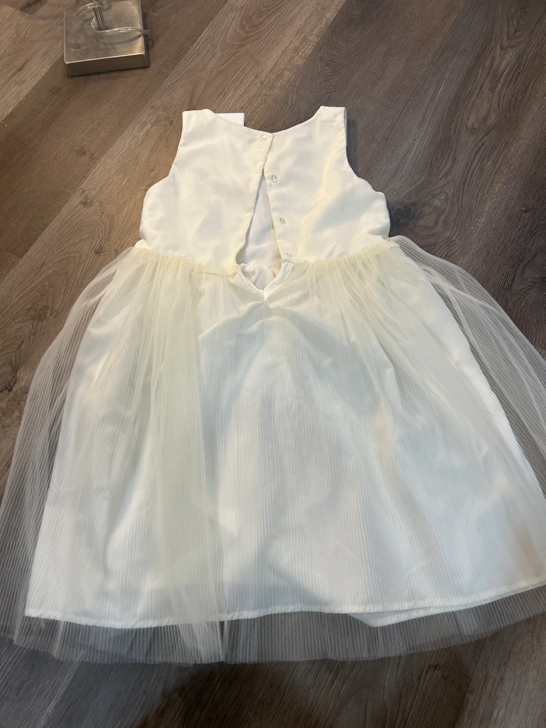 Cream Tulle Dress with Beading - photo 4